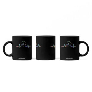 Fun Hand Boop Nose Bigfoot Cat Coffee Mug Heartbeat Sasquatch Cat Lover Animal Silhouette TS10 Print Your Wear