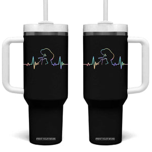 Fun Hand Boop Nose Bigfoot Cat Tumbler With Handle Heartbeat Sasquatch Cat Lover Animal Silhouette TS10 One Size: 40 oz Black Print Your Wear