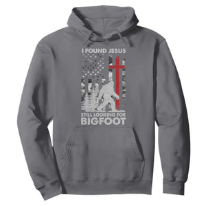 Retro I Found Jesus Still Looking For Bigfoot Hoodie Camouflage US American Flag Camo TS10 Charcoal Print Your Wear