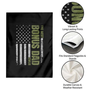 Bonus Dad Garden Flag American Flag Best Bonus Dad Ever Fathers Day TS10 Print Your Wear