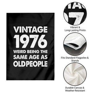 Funny 50th Birthday Garden Flag Turning 50 Year Old Gifts Weird Being The Same Age As Old People TS10 Print Your Wear