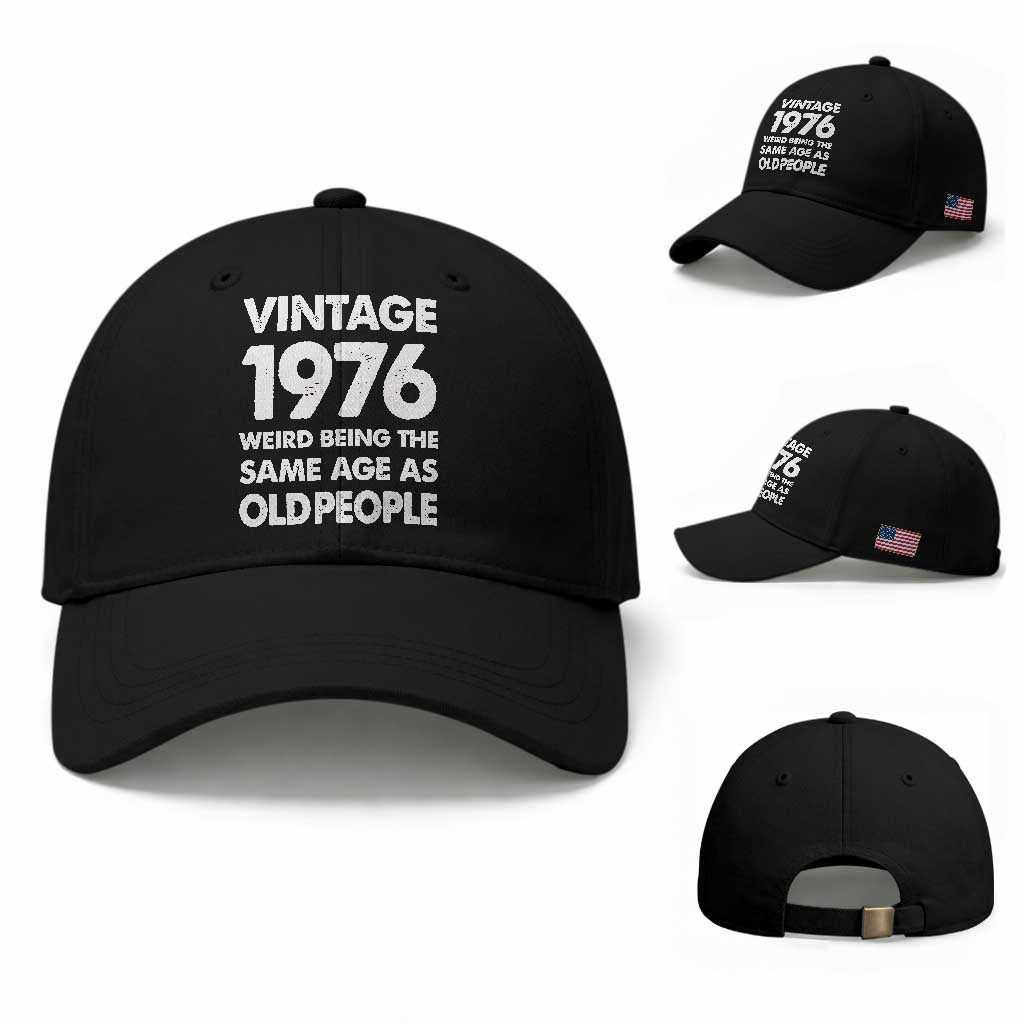 Funny 50th Birthday Baseball Cap Turning 50 Year Old Gifts Weird Being The Same Age As Old People TS10 Baseball Cap Universal Fit Black Print Your Wear