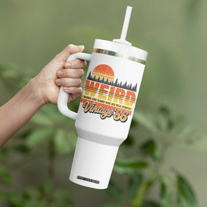 Funny 40th Birthday Tumbler With Handle Retro 1986 Weird Being The Same Age As Old People TS10 Print Your Wear