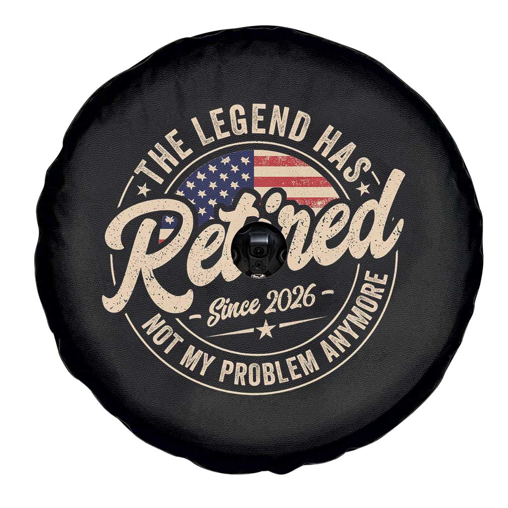 Retired 2026 Spare Tire Cover Funny Retirement US Flag Retired Not My Problems Anymore TS10 Print Your Wear