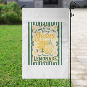 Jesus Lemonade Garden Flag Funny Christian Life Gave Me Lemons But My Jesus Makes Lemonade TS10 Print Your Wear