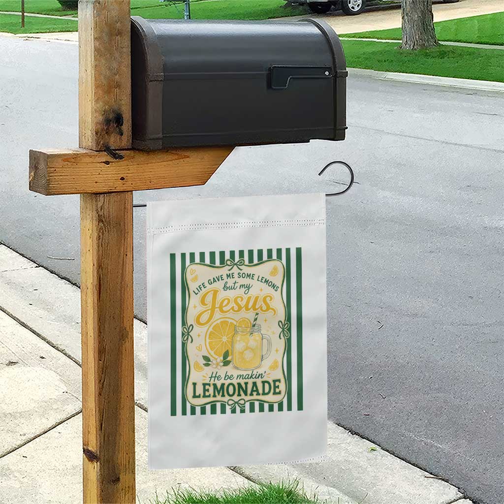 Jesus Lemonade Garden Flag Funny Christian Life Gave Me Lemons But My Jesus Makes Lemonade TS10 Print Your Wear