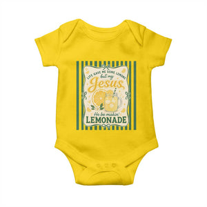 Jesus Lemonade Baby Onesie Funny Christian Life Gave Me Lemons But My Jesus Makes Lemonade TS10 Daisy Print Your Wear