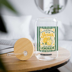 Jesus Lemonade Glass Can Funny Christian Life Gave Me Lemons But My Jesus Makes Lemonade TS10 Print Your Wear