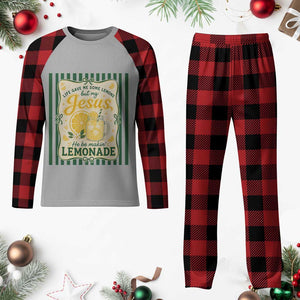 Jesus Lemonade Plaid Pajama Set Funny Christian Life Gave Me Lemons But My Jesus Makes Lemonade TS10 Buffalo Plaid Print Your Wear