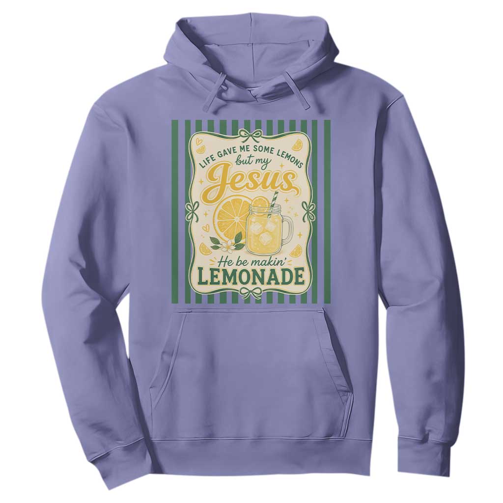 Jesus Lemonade Hoodie Funny Christian Life Gave Me Lemons But My Jesus Makes Lemonade TS10 Violet Print Your Wear