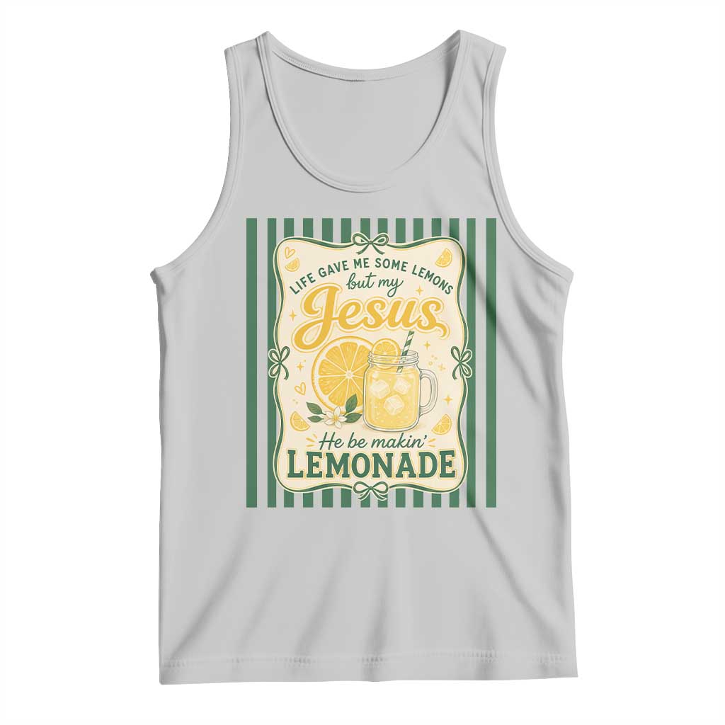 Jesus Lemonade Tank Top Funny Christian Life Gave Me Lemons But My Jesus Makes Lemonade TS10 Ash Print Your Wear