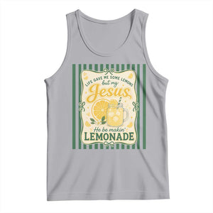 Jesus Lemonade Tank Top Funny Christian Life Gave Me Lemons But My Jesus Makes Lemonade TS10 Athletic Heather Print Your Wear