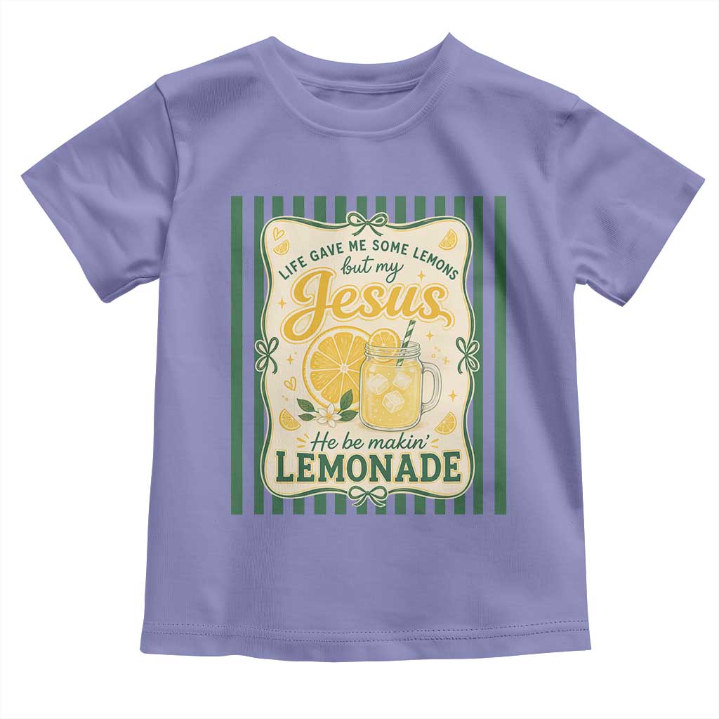 Jesus Lemonade Toddler T Shirt Funny Christian Life Gave Me Lemons But My Jesus Makes Lemonade TS10 Violet Print Your Wear