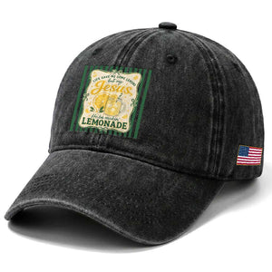 Jesus Lemonade Washed Cotton Baseball Cap Funny Christian Life Gave Me Lemons But My Jesus Makes Lemonade TS10 Print Your Wear