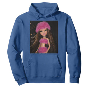 Funny Disgusting Doll Face Meme Hoodie Expression Hilarious Sarcastic TS10 Royal Blue Print Your Wear