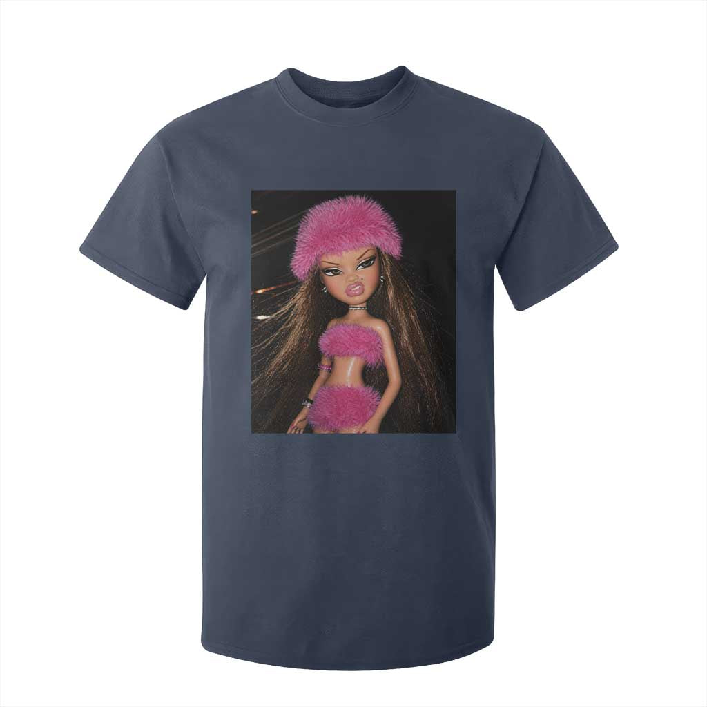 Funny Disgusting Doll Face Meme T Shirt For Kid Expression Hilarious Sarcastic TS10 Navy Print Your Wear