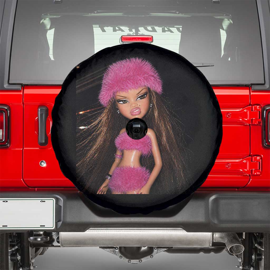Funny Disgusting Doll Face Meme Spare Tire Cover Expression Hilarious Sarcastic TS10 Black Print Your Wear