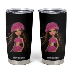 Funny Disgusting Doll Face Meme Tumbler Cup Expression Hilarious Sarcastic TS10 Black Print Your Wear