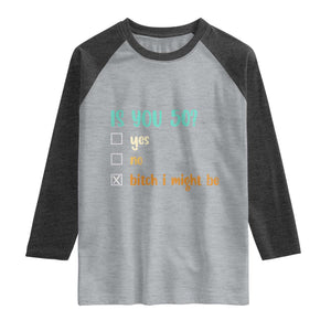 50th Birthday Raglan Shirt Funny Is You 50 Gift Idea 50 Year Old TS10 Heather Gray Heather Charcoal Print Your Wear