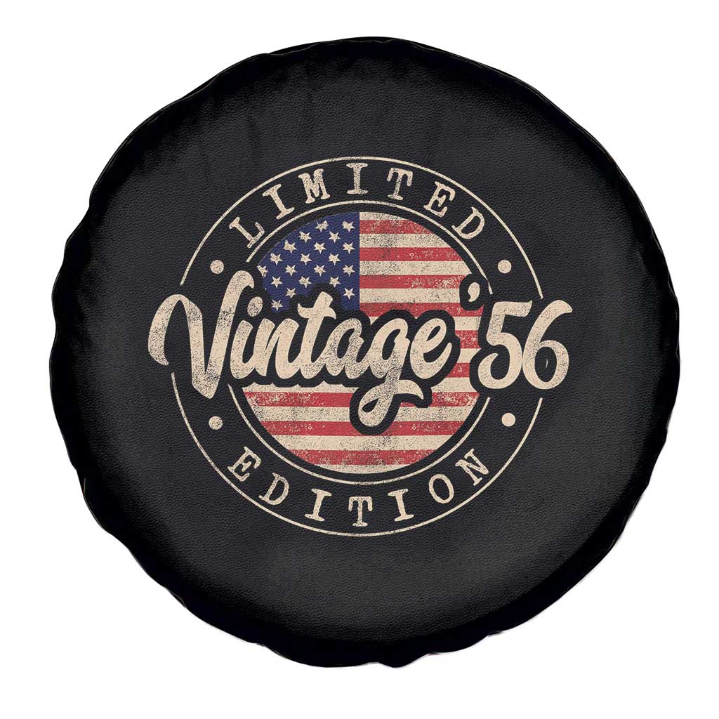 Vintage 1956 Stamp Spare Tire Cover Funny 70th Birthday USA Flag 70 Year Old Bday TS10 Print Your Wear