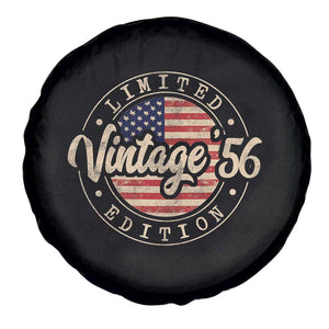 Vintage 1956 Stamp Spare Tire Cover Funny 70th Birthday USA Flag 70 Year Old Bday TS10 Print Your Wear