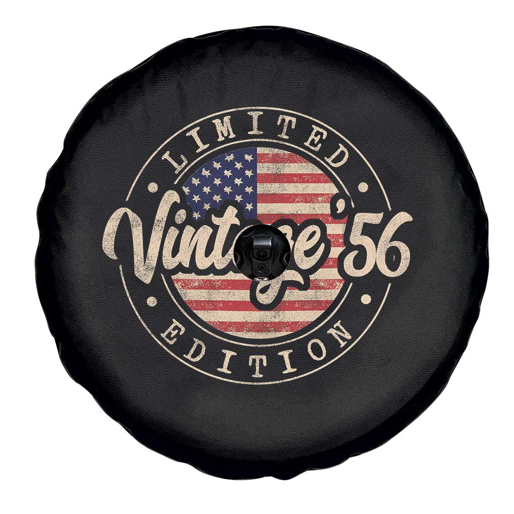 Vintage 1956 Stamp Spare Tire Cover Funny 70th Birthday USA Flag 70 Year Old Bday TS10 Print Your Wear