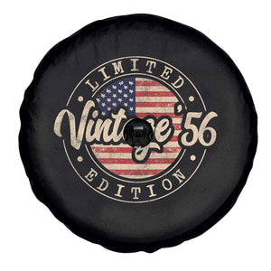 Vintage 1956 Stamp Spare Tire Cover Funny 70th Birthday USA Flag 70 Year Old Bday TS10 Print Your Wear