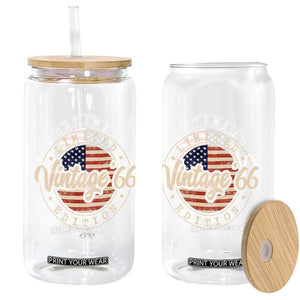 Vintage 1966 Stamp Glass Can Funny 60th Birthday USA Flag 60 Year Old Bday TS10 Print Your Wear