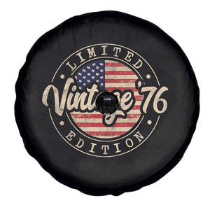 Vintage 1976 Stamp Spare Tire Cover Funny 50th Birthday USA Flag 50 Year Old Bday TS10 Print Your Wear