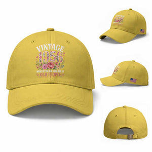 70th Birthday Gifts For Her Baseball Cap Floral 1956 Weird Being The Same Age As Old People TS10 Baseball Cap Universal Fit Yellow Print Your Wear