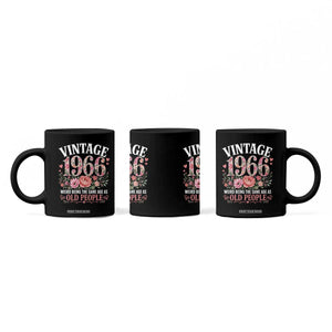 60th Birthday Gifts For Her Coffee Mug Floral 1966 Weird Being The Same Age As Old People TS10 Print Your Wear
