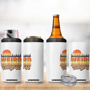Funny 80th Birthday 4 in 1 Can Cooler Tumbler Retro 1946 Weird Being The Same Age As Old People TS10 Print Your Wear