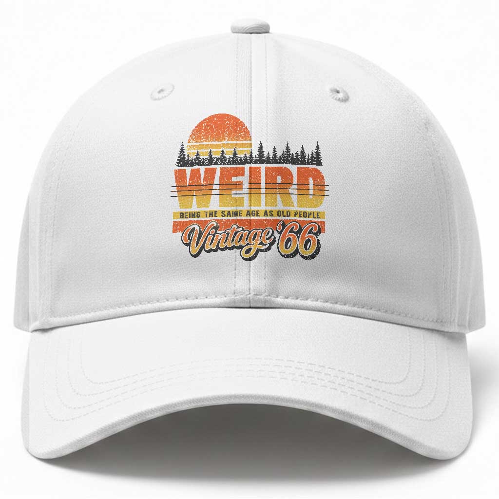 Funny 60th Birthday Baseball Cap Retro 1966 Weird Being The Same Age As Old People TS10 Print Your Wear