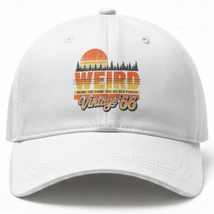 Funny 60th Birthday Baseball Cap Retro 1966 Weird Being The Same Age As Old People TS10 Print Your Wear