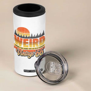 Funny 60th Birthday 4 in 1 Can Cooler Tumbler Retro 1966 Weird Being The Same Age As Old People TS10 Print Your Wear