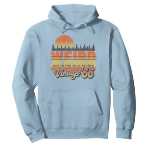 Funny 60th Birthday Hoodie Retro 1966 Weird Being The Same Age As Old People TS10 Light Blue Print Your Wear