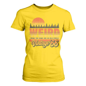 Funny 60th Birthday T Shirt For Women Retro 1966 Weird Being The Same Age As Old People TS10 Daisy Print Your Wear