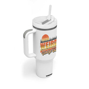 Funny 60th Birthday Tumbler With Handle Retro 1966 Weird Being The Same Age As Old People TS10 Print Your Wear