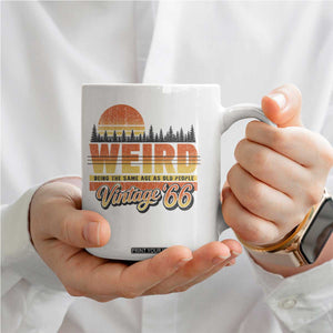 Funny 60th Birthday Coffee Mug Retro 1966 Weird Being The Same Age As Old People TS10 Print Your Wear