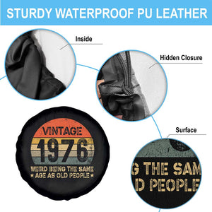 50th Birthday Spare Tire Cover Retro 1976 Weird Being The Same Age As Old People TS10 Print Your Wear
