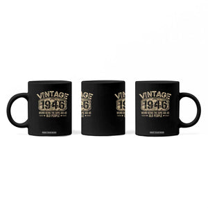 80th Birthday Gift For Men Coffee Mug Retro Camo 1946 Weird Being The Same Age As Old People TS10 Print Your Wear