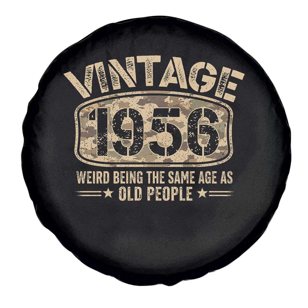 70th Birthday Gift For Men Spare Tire Cover Retro Camo 1956 Weird Being The Same Age As Old People TS10 Print Your Wear