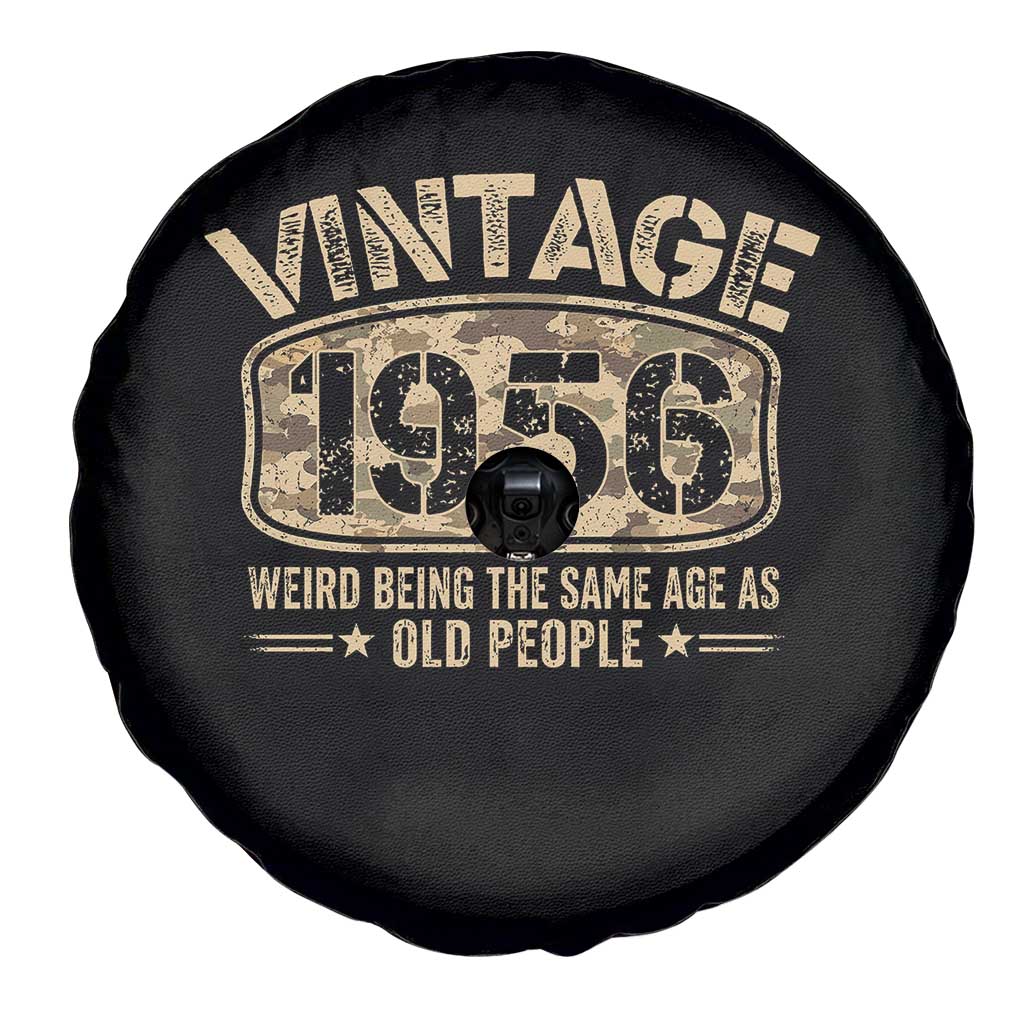 70th Birthday Gift For Men Spare Tire Cover Retro Camo 1956 Weird Being The Same Age As Old People TS10 Print Your Wear