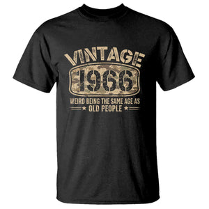 60th Birthday Gift For Men T Shirt Retro Camo 1966 Weird Being The Same Age As Old People TS10 Black Print Your Wear