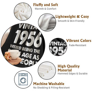 Funny 70th Birthday Throw Blanket Turning 70 Year Old Gifts Weird Being The Same Age As Old People TS10 Print Your Wear