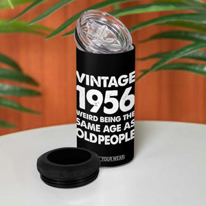 Funny 70th Birthday 4 in 1 Can Cooler Tumbler Turning 70 Year Old Gifts Weird Being The Same Age As Old People TS10 Print Your Wear