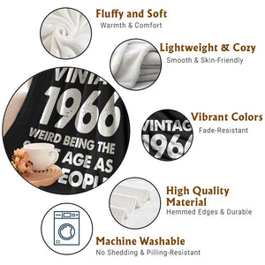Funny 60th Birthday Throw Blanket Turning 60 Year Old Gifts Weird Being The Same Age As Old People TS10 Print Your Wear