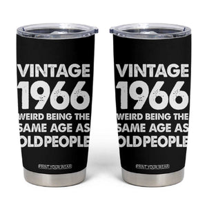 Funny 60th Birthday Tumbler Cup Turning 60 Year Old Gifts Weird Being The Same Age As Old People TS10 Black Print Your Wear