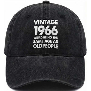 Funny 60th Birthday Washed Cotton Baseball Cap Turning 60 Year Old Gifts Weird Being The Same Age As Old People TS10 Print Your Wear