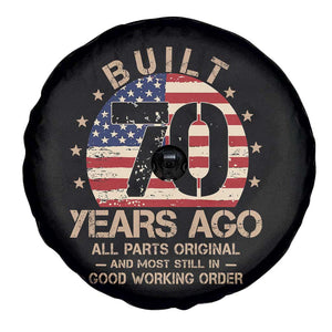 Funny 70th Birthday Spare Tire Cover Vintage US Flag Built 70 Years Ago Parts Original TS10 Print Your Wear